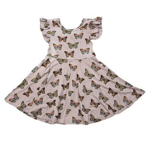 Emerson and Friends - Flutterby Bamboo Twirl Dress Girl Dress | 6-12m